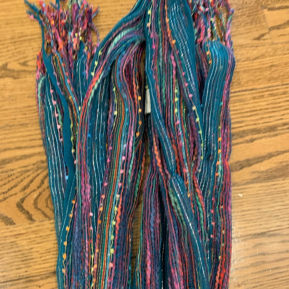 Multicolor long scarf. EUC